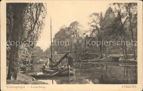 Utrecht Tolsteegsingel Looierbrug Boot Kat. Utrecht