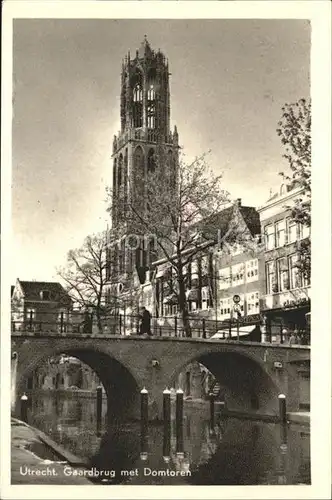Utrecht Gaardbrug met Domtoren Kat. Utrecht