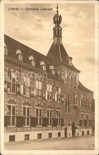 Utrecht Openbare Leeszaal Kat. Utrecht