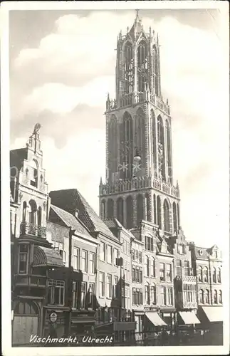 Utrecht Vischmarkt Domtoren Kat. Utrecht