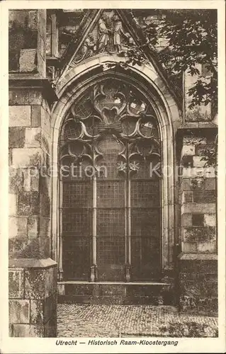 Utrecht Historisch Raam Kloostergang Kloster Kat. Utrecht