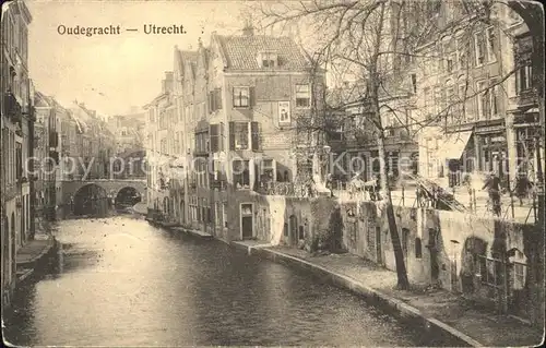 Utrecht Oudegracht Kanal Kat. Utrecht