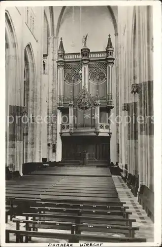 Utrecht Interieur Domkerk Dom Orgel Kat. Utrecht