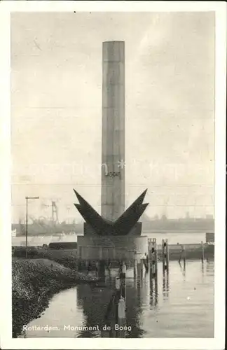 Rotterdam Monument de Boeg Denkmal Kat. Rotterdam