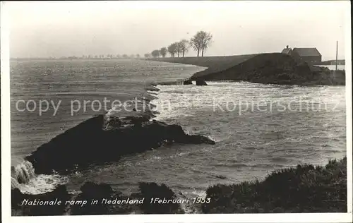 Rotterdam Nationale ramp Februar 1953 Flutkatastrophe Kat. Rotterdam