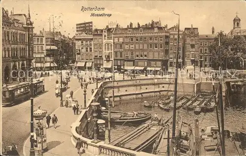 Rotterdam Mosseltrap Strassenbahn Schiffe Kat. Rotterdam