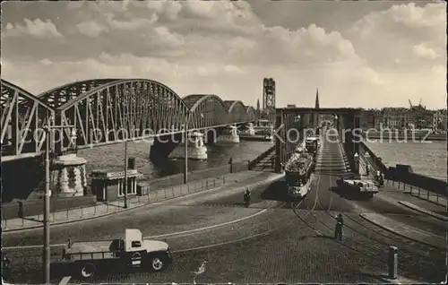 Rotterdam Maasbruggen Bruecke Strassenbahn Kat. Rotterdam