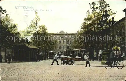 Rotterdam Beursplein met Postkantoor Kat. Rotterdam