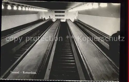 Rotterdam Tunnel Rolltreppe Kat. Rotterdam