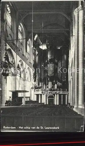 Rotterdam Schip van de St Laurenskerk Kirche Kat. Rotterdam