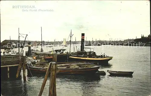 Rotterdam Oude Hoofd Oosterkade Schiff Dampfer Kat. Rotterdam