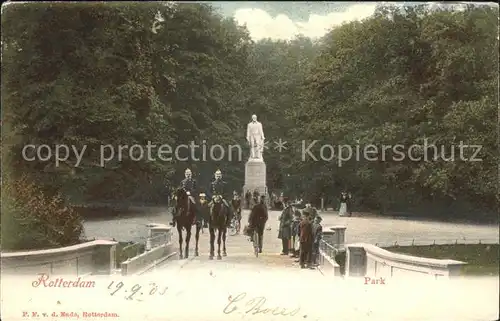 Rotterdam Park Denkmal Statue Kat. Rotterdam