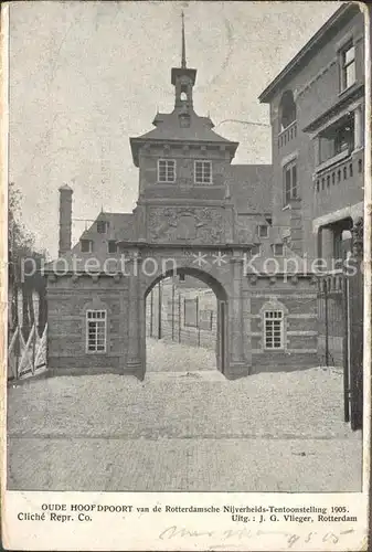 Rotterdam Oude Hoofdpoort Nijverheids Tentoonstelling 1905 Kat. Rotterdam