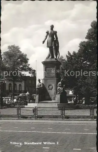 Tilburg Standbeeld Koning Willem II Kat. Tilburg
