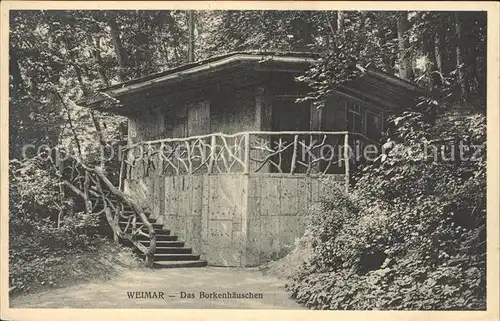 Weimar Thueringen Borkenhaeuschen Kat. Weimar