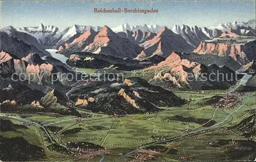 Bad Reichenhall Alpenpanorama Kat. Bad Reichenhall