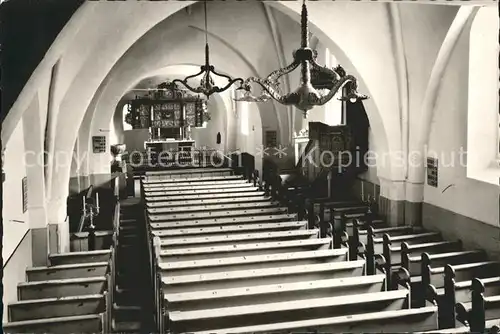 Boldixum Inneres St. Nicolai Kirche Kat. Wyk auf Foehr
