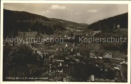 Triberg Schwarzwald Gesamtansicht Kat. Triberg im Schwarzwald