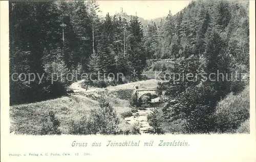 Bad Teinach Zavelstein Partie im Teinachtal Bachlauf Kat. Bad Teinach Zavelstein