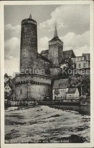 Bautzen Blick auf die alte Wasserkunst Kat. Bautzen