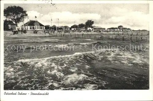 Dahme Ostseebad Strandansicht Kat. Dahme