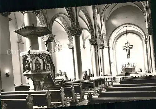 Hoexter Weser Inneres Nikolaikirche Kanzel Altar Kat. Hoexter