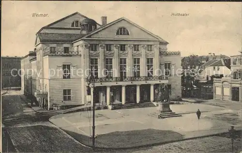 Weimar Thueringen Hoftheater Denkmal Kat. Weimar