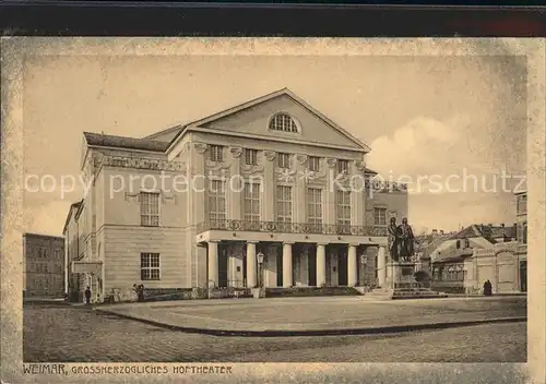 Weimar Thueringen Grossherzogliches Hoftheater Kat. Weimar