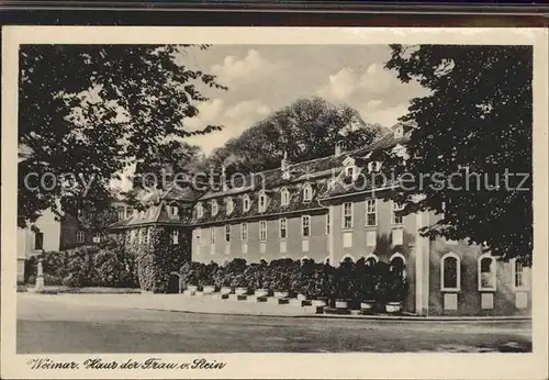Weimar Thueringen Haus der Frau von Stein Kat. Weimar