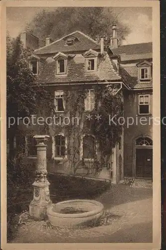Weimar Thueringen Haus der Charlotte von Stein Brunnen Kat. Weimar