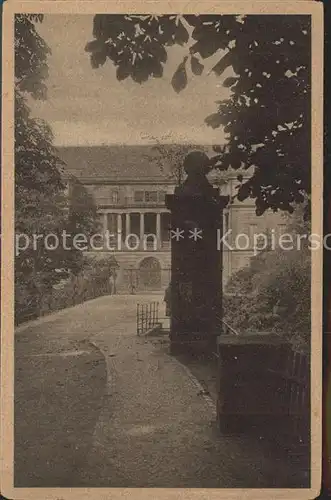 Weimar Thueringen Blick auf das Schloss von der Sternbruecke Kat. Weimar