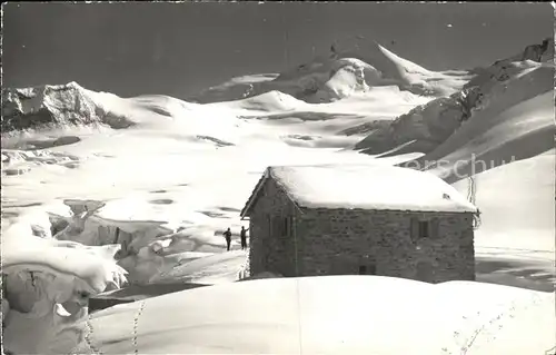 Saas Fee Berggasthaus Langfluh Allalinhorn Feegletscher Kat. Saas Fee