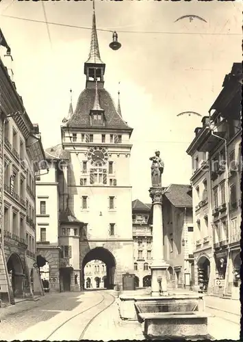 Bern BE Kaefigturm Anna Seiler Brunnen Kat. Bern