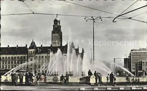 Rotterdam Fontein Hofplein Kat. Rotterdam