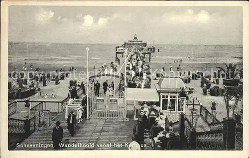 Scheveningen Wandelhoofd vanaf  Kurhaus Kat. Scheveningen