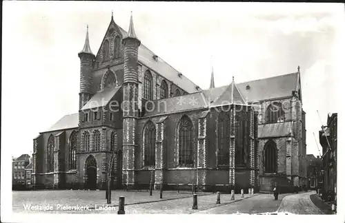 Leiden Westzijde Pieterskerk  Kat. Leiden