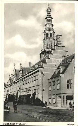 Leiden Voorzijde Stadhuis Kat. Leiden