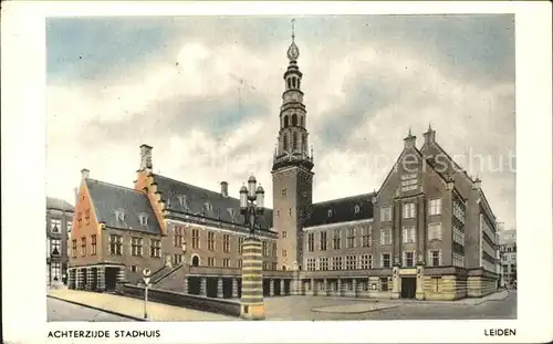 Leiden Achterzijde Stadhuis Kat. Leiden