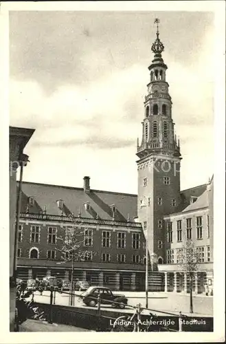 Leiden Achterzijde Stadhuis Kat. Leiden