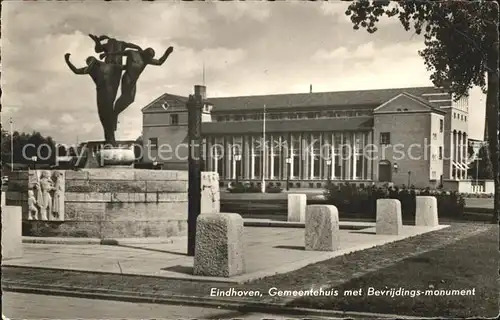 Eindhoven Netherlands Gemeentehuis Bevrijdings monument Kat. Eindhoven