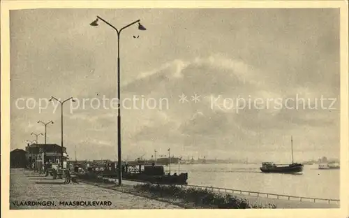 Vlaardingen Maasboulevard Schiff Kat. Vlaardingen