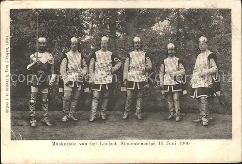 Leiden Maskerade van het Leidsch Studentencorps 19. Juni 1900 Kat. Leiden