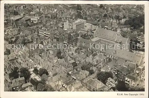 Leiden Raadhuis Fliegeraufnahme Kat. Leiden