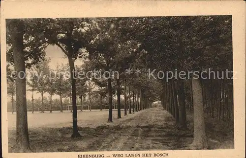 Eindhoven Netherlands Weg langs het Bosch Pensionaat Eikenburg Kat. Eindhoven