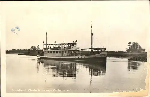 Arnhem Bootdienst Westerbouwing  Kat. Arnhem