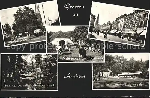 Arnhem Watermolen Sonsbeek Steenstraat Theeschenkerij Velperplein Kat. Arnhem