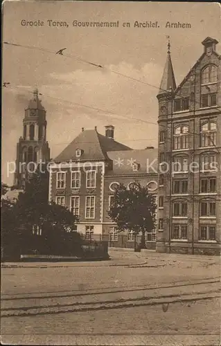 Arnhem Toren Gouvernement Archief Kat. Arnhem