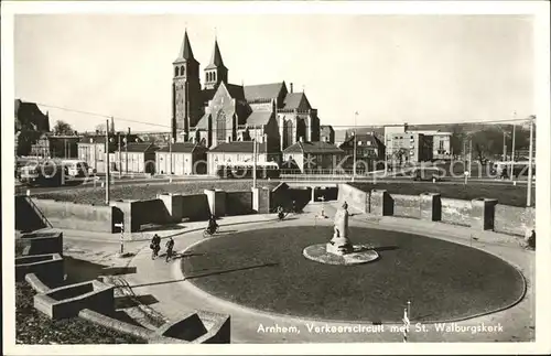Arnhem Verkeerscircuit St Walburgskerk Kat. Arnhem