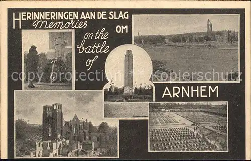 Arnhem Herinneringen Aan de Slag  Kat. Arnhem
