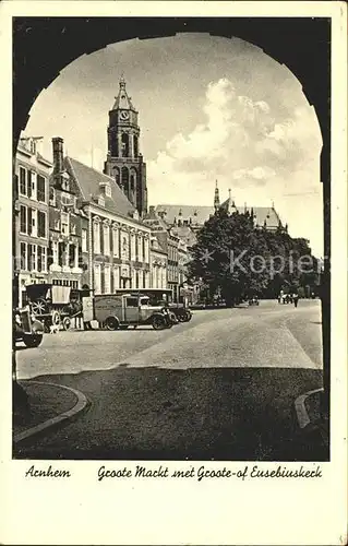 Arnhem Groote Markt Groote Eusebiuskerk Kat. Arnhem